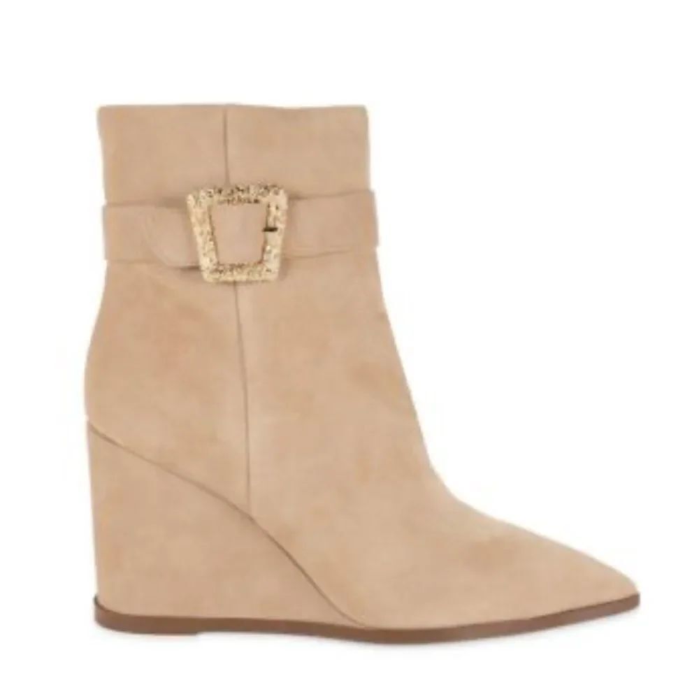 Sam Edelman Tan Leather Suede Ankle Boots(Size 10.5M)